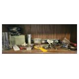 Shelf lot of misc items