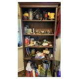 5 tier wooden book case CONTENTS NOT INCLUDED