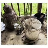 Estate lot of yard decor