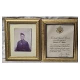 Lot of 2 Framed Charles Atkins Memorial Prints