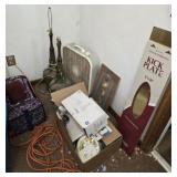 LARGE Estate lot of fan cord dog bag lamps and
