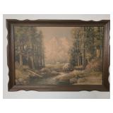 Framed print on board