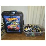 Hotwheels cars and holder