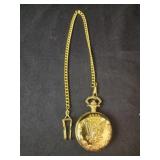 Beautiful gold colored pocket watch