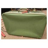 Vintage green luggage