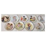 Lot of 9 Collectible Avon Plates