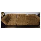 Dark wood couch AS IS