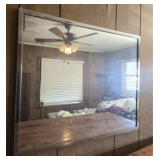 Silver framed mirror