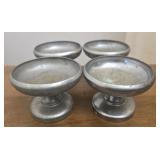 Set of 4 Nickel silver goblets