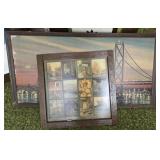 Lot of 2 Large Framed Decorative Prints