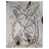 Beautiful handmade artwork looks like prison art