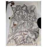 Beautiful handmade artwork looks like prison art