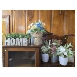 Estate lot of faux flowers