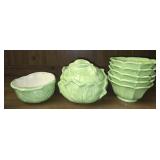 Ceramic cabbage dishes