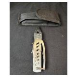 Stainless multi tool with holder