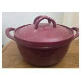 Biltmore red cast iron pot