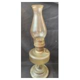 Large glass vintage oil lamp