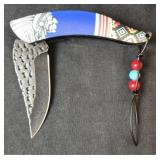 Native American theme  pocket knife
