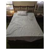 Vintage Headboard Footboard Bed Set AS IS