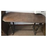 Dark wood table