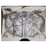 Beautiful hand made artwork looks like prison art