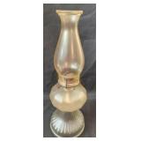 Large glass vintage oil lamp