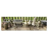 Estate lot of outdoor decor as is