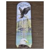 Metal American Bald Eagle Thermometer