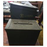 Lot of 2 ammo boxes