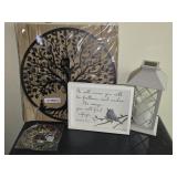 Estate Lot of Decorative Tree Of Life Lantern Etc