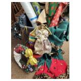 Tote lot of Christmas items