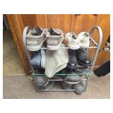 Rack with shoes