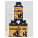 Lot of 3 Hodgdon Trail Boss Smokeless Powder