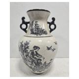 RDI ceramic black and white vase