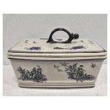 RDI Black and white ceramic container