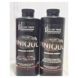 Lot of 2 Alliant Powder Unique Smokeless Powder