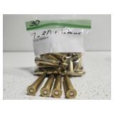 Apx 30ct 7 30 Waters bullet casing for reloading