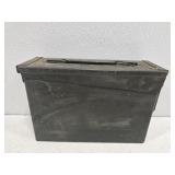 Small metal green ammo box