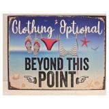 New metal Clothing Optional sign