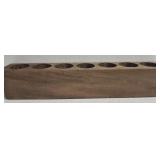 Rustic style wood 7 whole candle mold