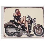 New metal Ride Hard sign