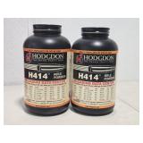 Lot of 2 Hodgdon H414 Reloading Rifle Powder