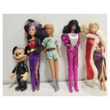 Lot of 5 vintage dolls