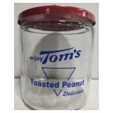 TOMS TOASTED PEANUTS JAR w metal lid