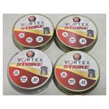 Lot of 4 Hatsan USA Vortex Strike Pellets .35 Cal
