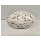 Team autographed football