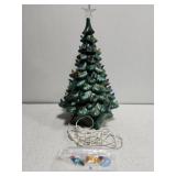 Vintage lighted ceramic Christmas tree