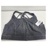 Black cheetah print Happy Camper sports bra