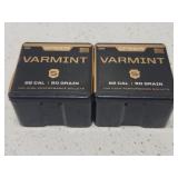 2 boxes varmint 22cal ammo 100ct each
