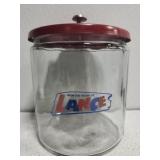 LANCE Cracker jar with Metal Lid